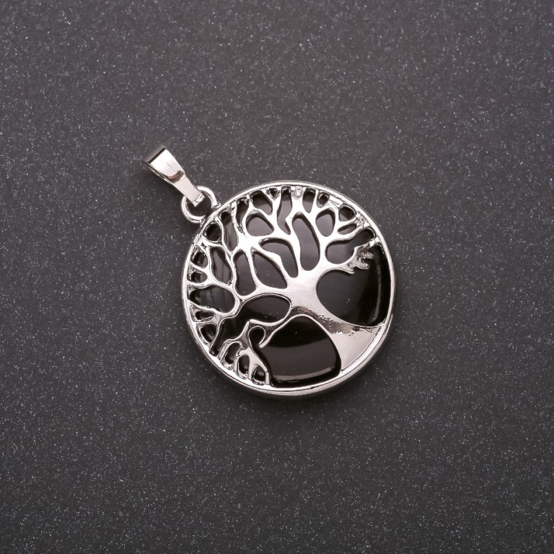 Agate Pendant in a Tree Setting 27mm