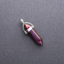 Hexagon Pendant, Purple "Gasoline" Shade, 8x35x40mm