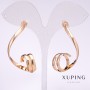 Xuping Curl Earrings 45x8mm Gold Plated