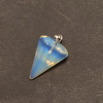 Pendulum Pendant made of Moonstone (Synthetic), 14x22x30+-mm