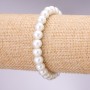 White Pearl Bracelet (Acrylic), 10mm Diameter, 18cm Length