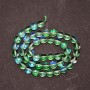 Opal Glass Beads Green, Smooth Round Bead Strand, Diameter 8mm, Length 38cm (+/-)