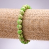Bracelet Variscite (Synthetic) Lime Smooth Round, diameter 8mm, length 18cm on Elastic