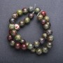 Dragon Blood Jasper Natural Stone Beads, smooth round, diameter 10+/-mm strand, length 38+/-cm