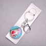 New Year Santa Claus with Christmas Tree Keychain, Length 10cm