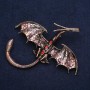 "Bronze Dragon" Brooch 79x72mm