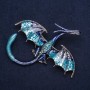 Blue Dragon Brooch "Sapphire" 79x72mm