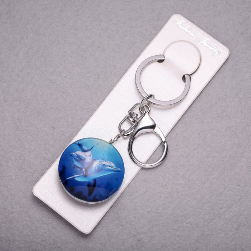 Sea Dolphins Keychain, L-10cm