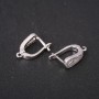 Ear Hooks 5x18mm Silver Metal, Price per Pair