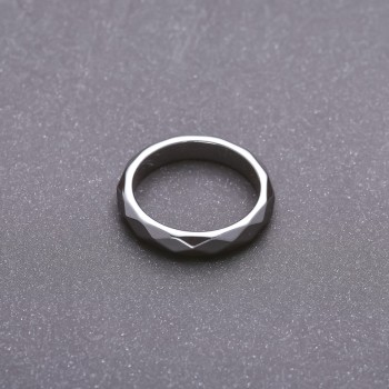 Rings Stone Hematite Cut, 4mm thick, sizes 17, 18, 19, 20, 21, 22