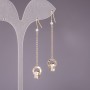 Dangle Earrings 4x60mm, Gold-Tone Metal