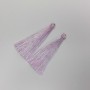 Craft Tassel Blank "Lilac Stripe", 7cm length, 7mm diameter, pair