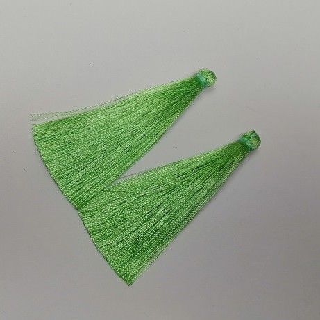 Craft Tassel Blank "Mint", 7cm length, 7mm diameter, pair