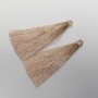 Craft Tassel Blank "Cappuccino", length 7cm, diameter 7mm, pair
