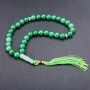 Jade Prayer Beads, 33 Beads, Diameter 10mm+