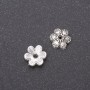 Bead Cap Finding for Beads 9mm, Inner Diameter 1.8mm, Pack 20g (48 +/- pcs), Silver-Tone Metal