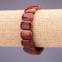 Aventurine (Synthetic) Bracelet, Gold Sand, Link 16x12+/-mm, 18cm Length on Elastic