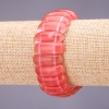 Watermelon Tourmaline Bracelet, link 25x10+/-mm, length 18cm, on elastic