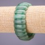 Dark Jade Bracelet, link 25x10+/-mm, length 18cm, on elastic