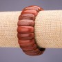 Aventurine Bracelet Golden Sand, link 25x10+/-mm, length 18cm, on elastic