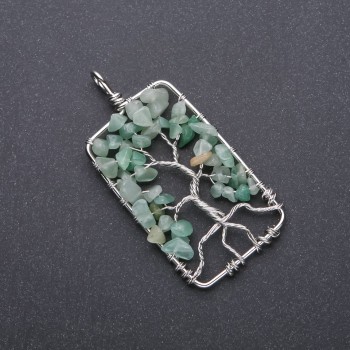Pendant "Tree of Happiness" Jade, 36x73mm
