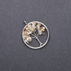 Pendant "Tree of Happiness" Citrine, 30mm diameter