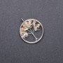 Pendant "Tree of Happiness" Citrine, 30mm diameter