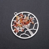 Pendant "Tree of Happiness" Carnelian, 57mm diameter