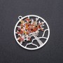 Pendant "Tree of Happiness" Carnelian, 57mm diameter