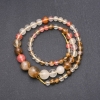 Synthetic Chalcedony Beads, Graduated Smooth Round Strand, 6-14mm diameter, 44cm length