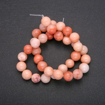 Imitation Selenite Beads, Smooth Round Ball, 10 (+/-) mm Diameter, 38cm Length