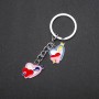 Hearts Keychain, Metal Color "Silver"