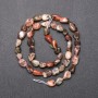 Jasper Beads on Strand, Tumbled, 5x8 (+/-) mm Diameter, 38cm Length
