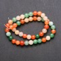 Assorted Synthetic Beads on Strand, Smooth Round, 8mm Diameter, 38cm Length