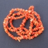 Orange Coral Natural Beads, “Stone Chip”, 6mm (+/-) Diameter, 85cm Strand