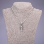 Skull Pendant 20x44mm on Chain, 55cm Length