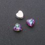 Price per Pack/10pcs. Sew-On Crystal in Prong Setting Heart 10mm Blue-Raspberry