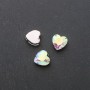 Price per Pack/10pcs. Sew-On Crystal in Prong Setting Heart 10mm Rainbow