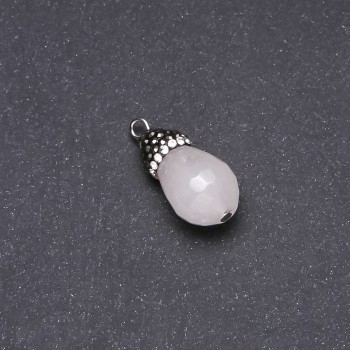 Acorn Pendant, Quartz, 13x26(+-)mm