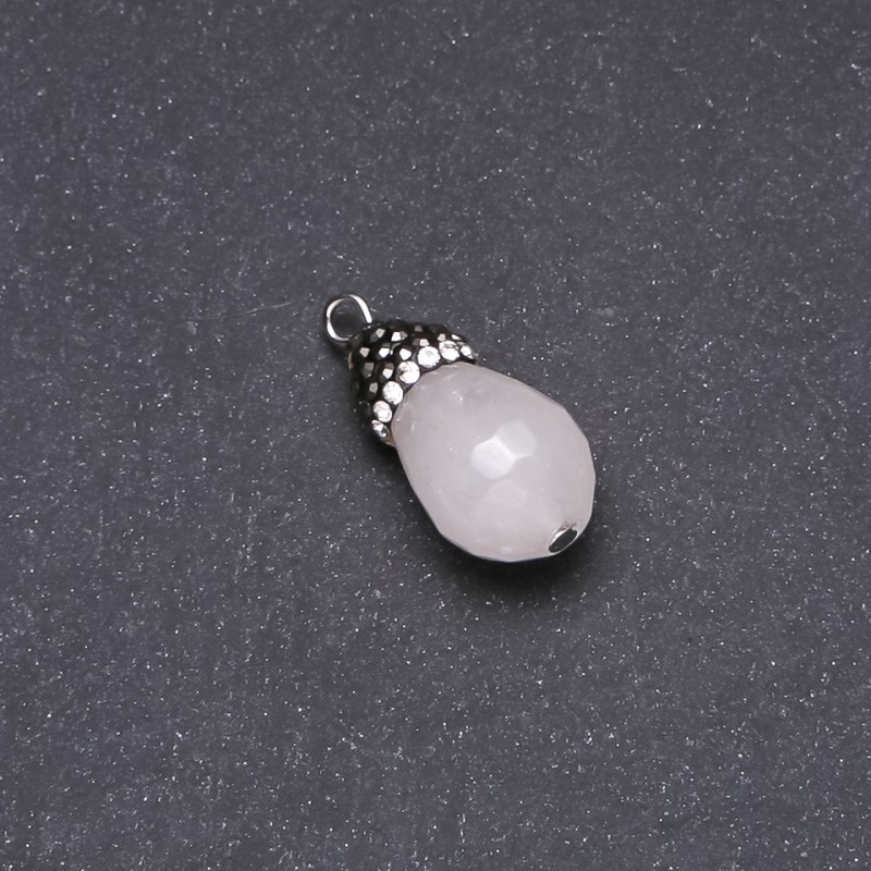 Acorn Pendant, Quartz, 13x26(+-)mm