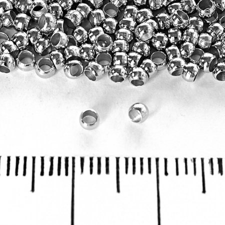 Crimp Beads Findings 3mm, Pack of 320g