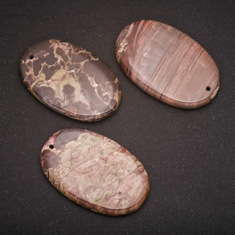 Picasso Jasper Natural Stone Pendant 31x51(+/-)mm