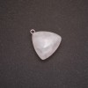 White Quartz Pendant 27x24(+/-)mm