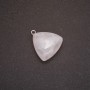 White Quartz Pendant 27x24(+/-)mm