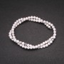 Cacholong Smooth Round Beads on String, Diameter 5 (+/-) mm, Length 38cm