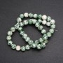 Moss Agate Smooth Round Beads on String, Diameter 8 (+/-) mm, Length 38cm