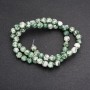 Moss Agate Smooth Round Beads on String, Diameter 6 (+/-) mm, Length 38cm