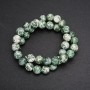 Moss Agate Smooth Round Beads on String, Diameter 10 (+/-) mm, Length 38cm