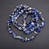 Sodalite Chip Beads on String, Diameter 8x4 (+/-) mm +/-, Length 80cm