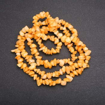 Beads on Fishing Line, Tinted Quartz Chips, Diameter 6 (+/-) mm, Length 80cm